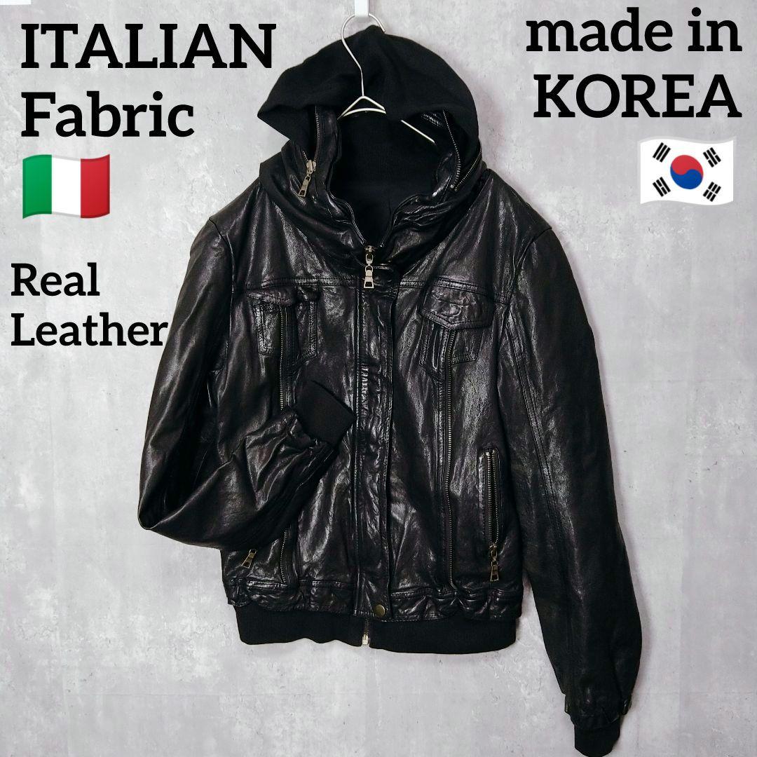 y2k 00s archive フード付き リアルレザー ジャケット 平成ギャル 00s archive ファージャケット 短丈 ハート柄 y2k 平成ギャル - メルカリ