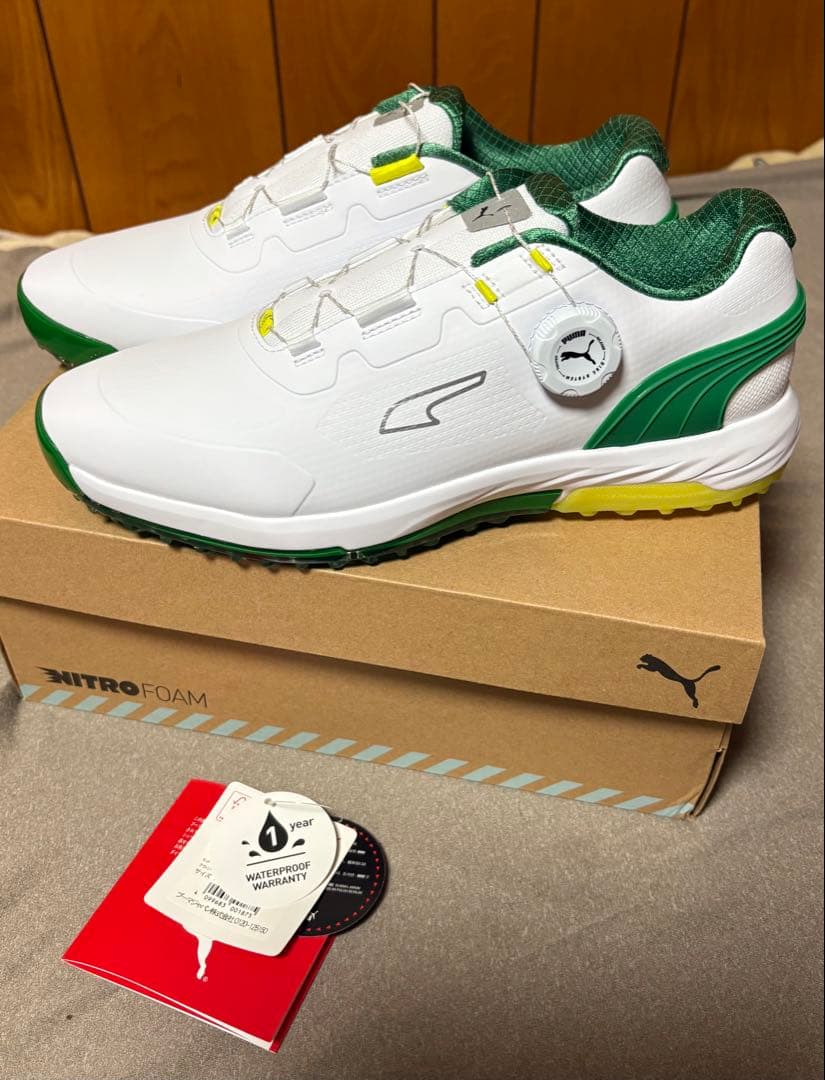 新品 PUMA GOLF アルファキャット ニトロ ディスク 27cm メンズ ゴルフ アルファキャット ニトロ ディスク スパイクレス